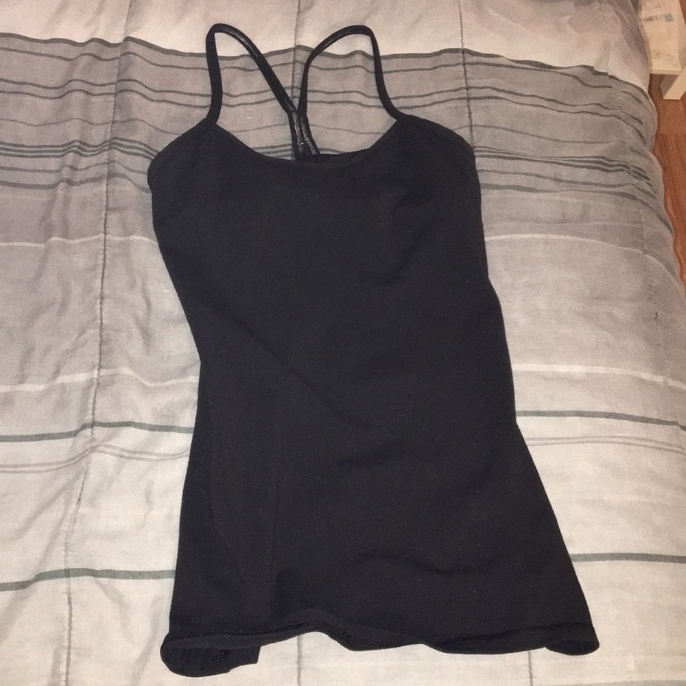 Lulu Lemon black tank, size small